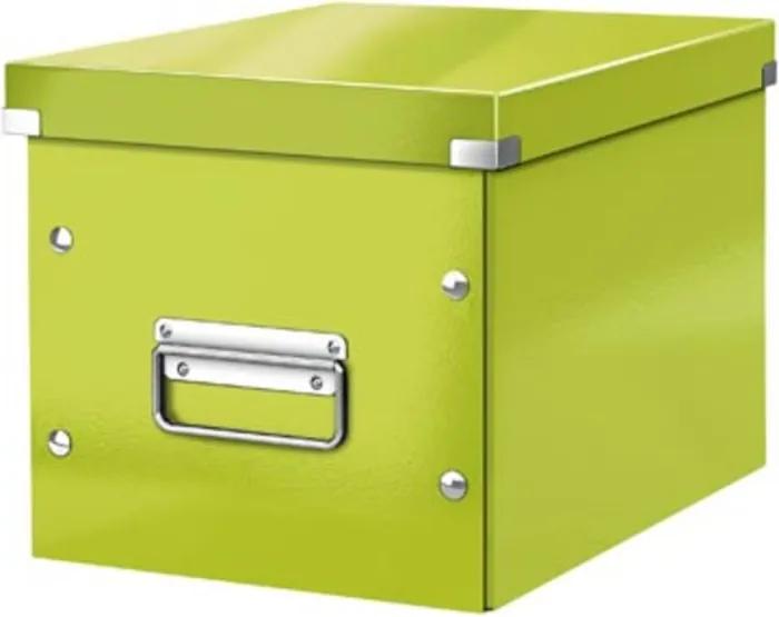Click & Store kubus middelgrote opbergdoos, groen