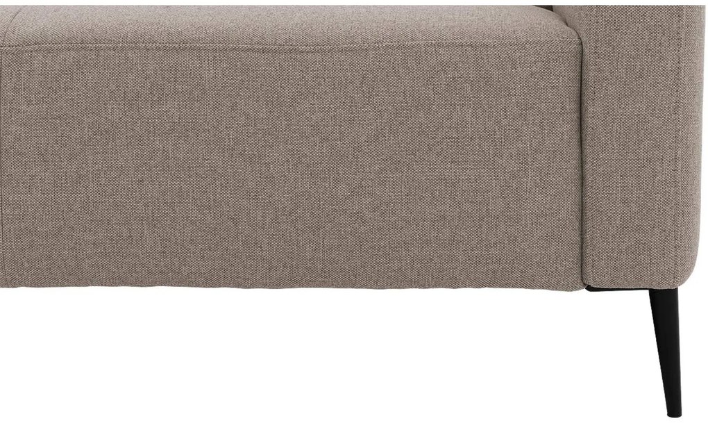 Goossens Key West grijs, stof, 3-zits, modern design