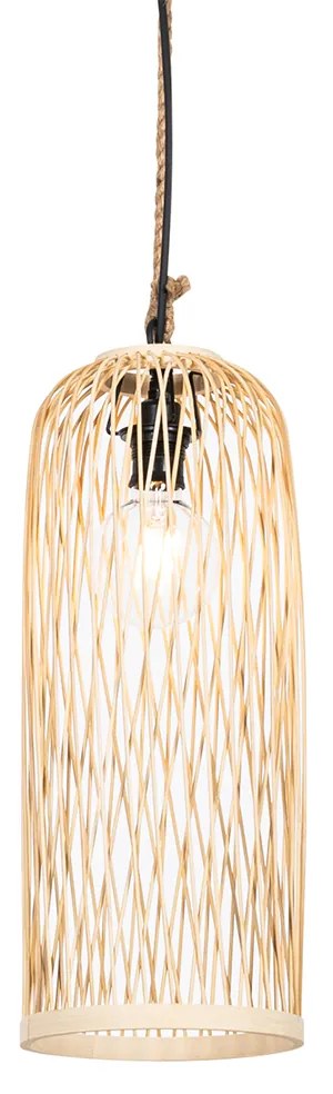 Landelijke buiten hanglamp rotan 25 cm - Calamus