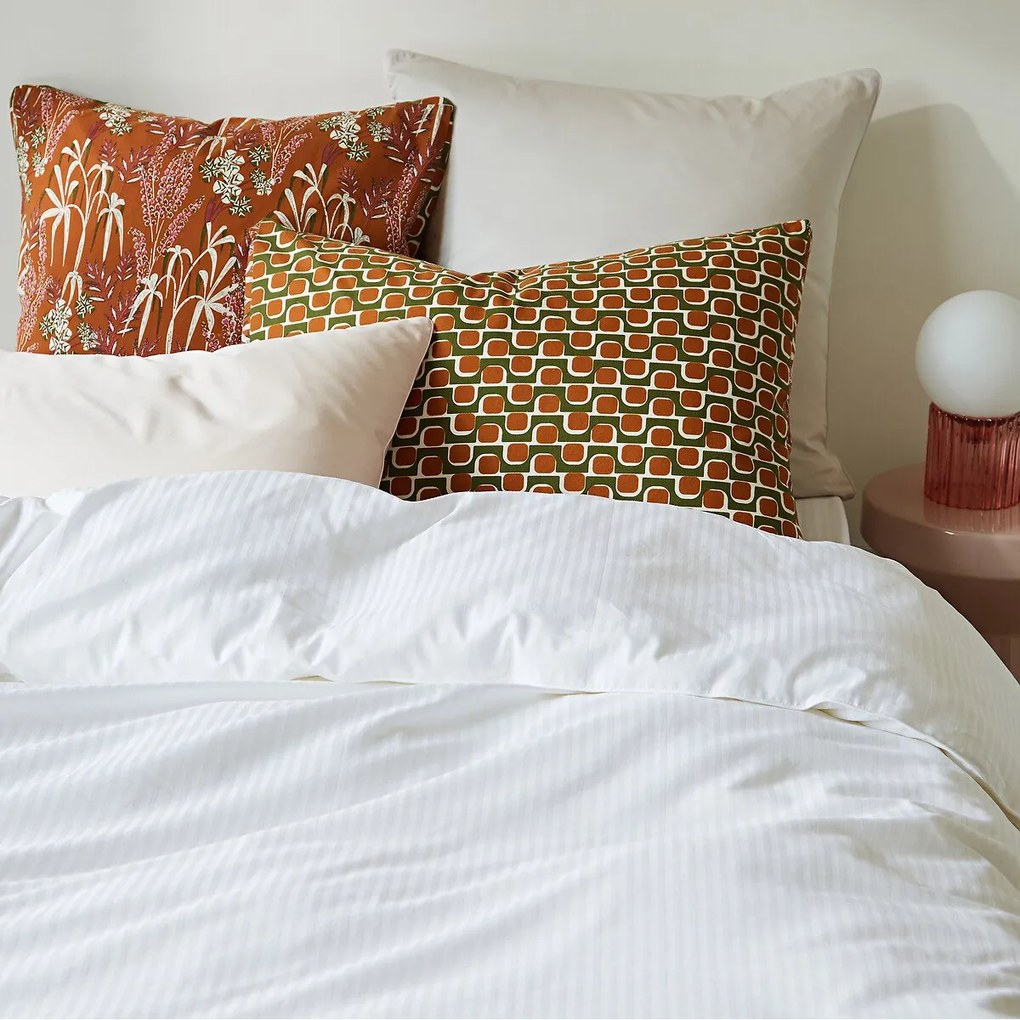 Kussensloop in katoensatijn, 153 draden, Opale