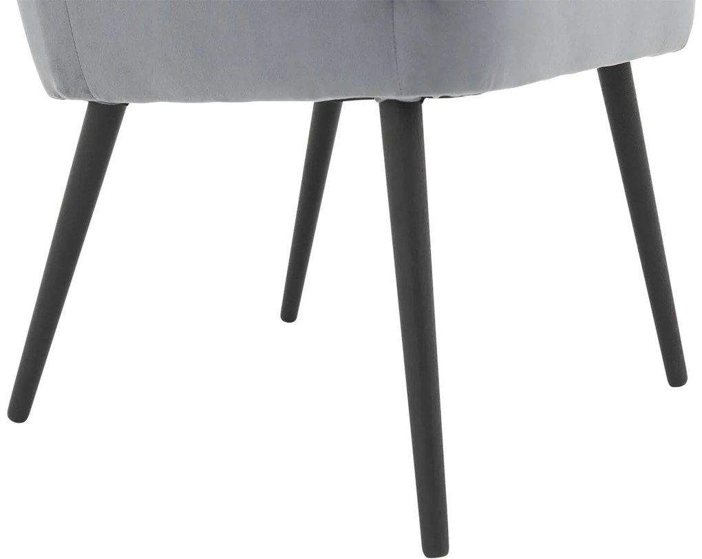 Goossens Eetkamerstoel Rob blauw velvet stof met armleuning, urban industrieel