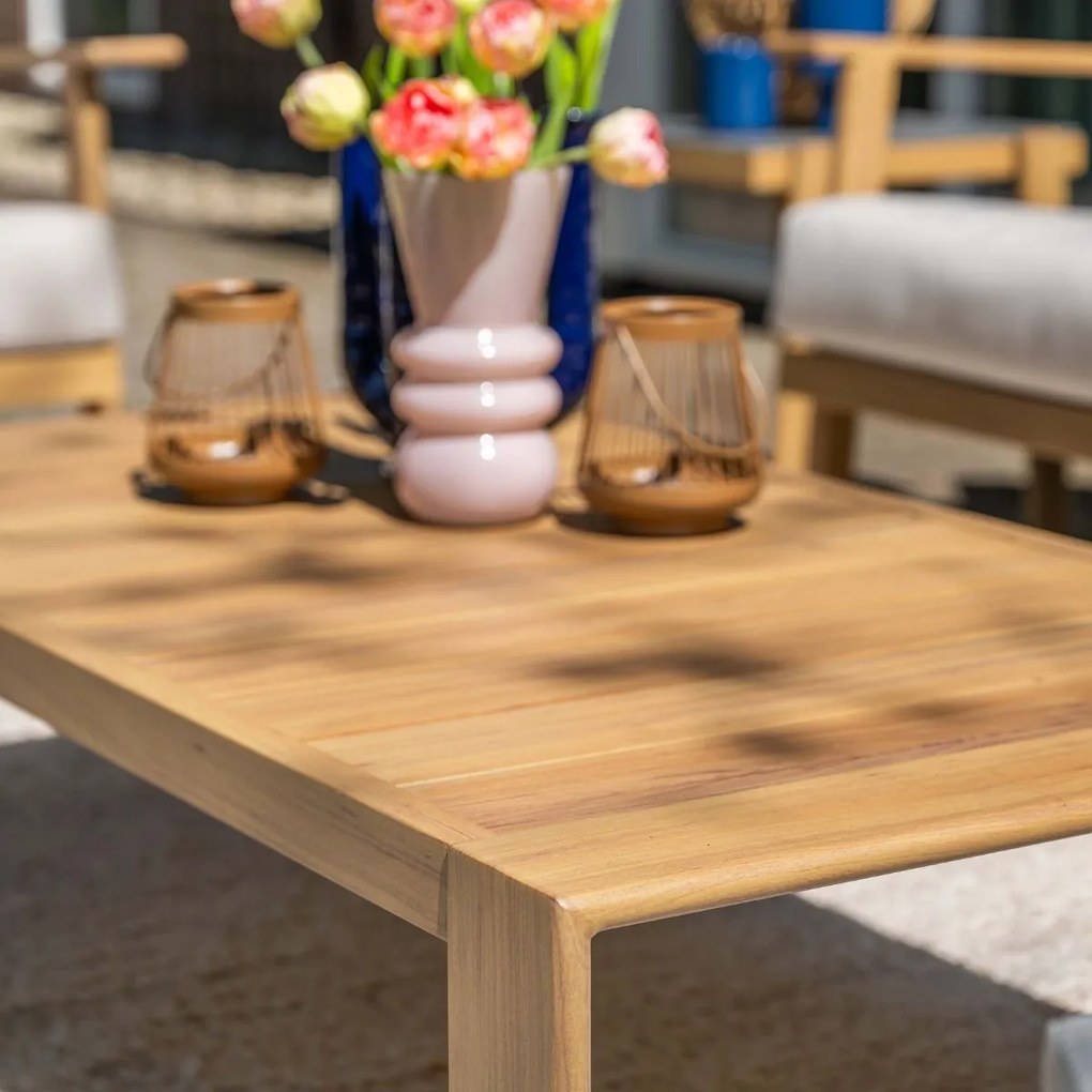 Garden Impressions Ariane loungetafel 125x65xH35 cm - light teak look
