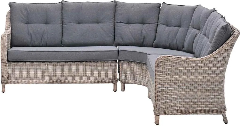 Garden Impressions Nova lounge diningset 3-delig - vintage willow