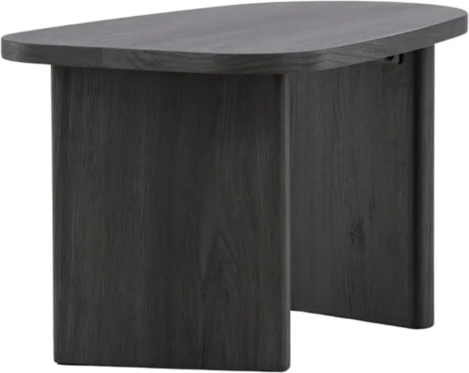 Organische Bijzettafel Zwart - 45 X 70cm.