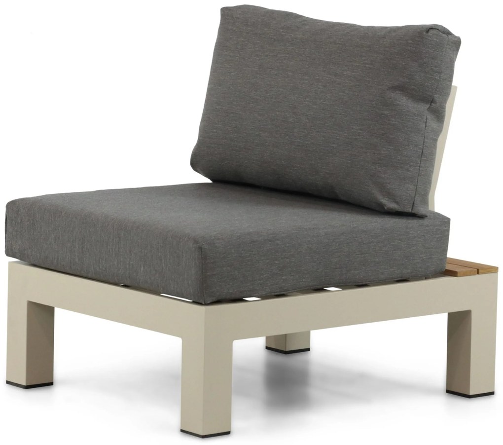 Loungeset 6 personen Aluminium/Teak Taupe Lifestyle Garden Furniture Vittoria