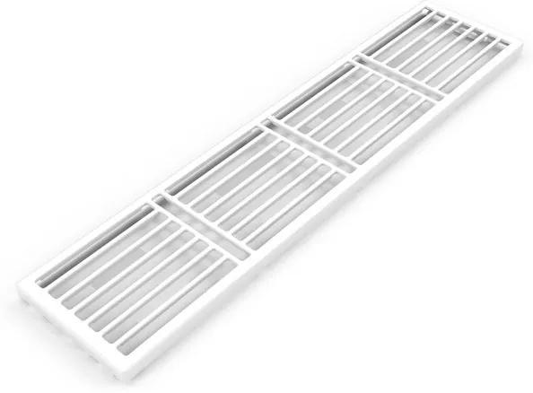 Stelrad bovenrooster voor radiator 260x10.2cm type 22 260x10.2cm Staal Wit glans R30022226