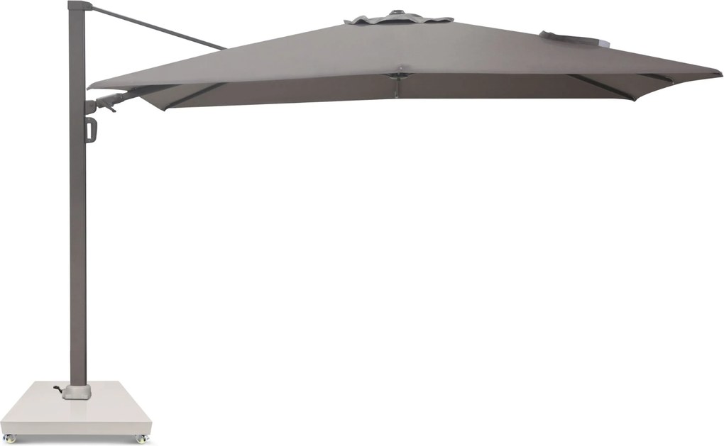 Zweefparasol 2.6x3.5m Mocha (excl. voet) Taupe-naturel-bruin Camello Luna