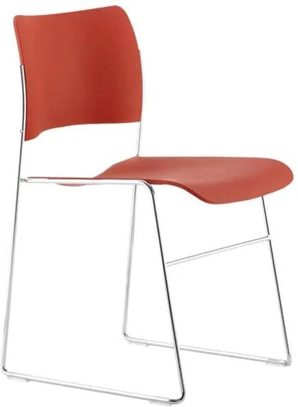 Howe 40/4 stapelbare stoel rood