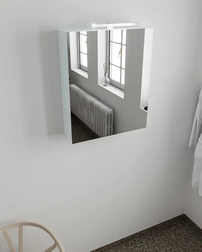 Mondiaz Cubb spiegelkast 50x70x16cm kleur clay met 1 deur