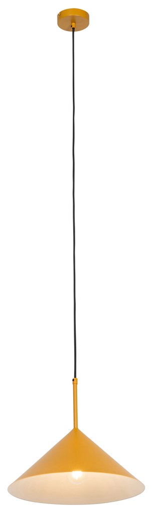 Design hanglamp geel driehoek - Triangolo