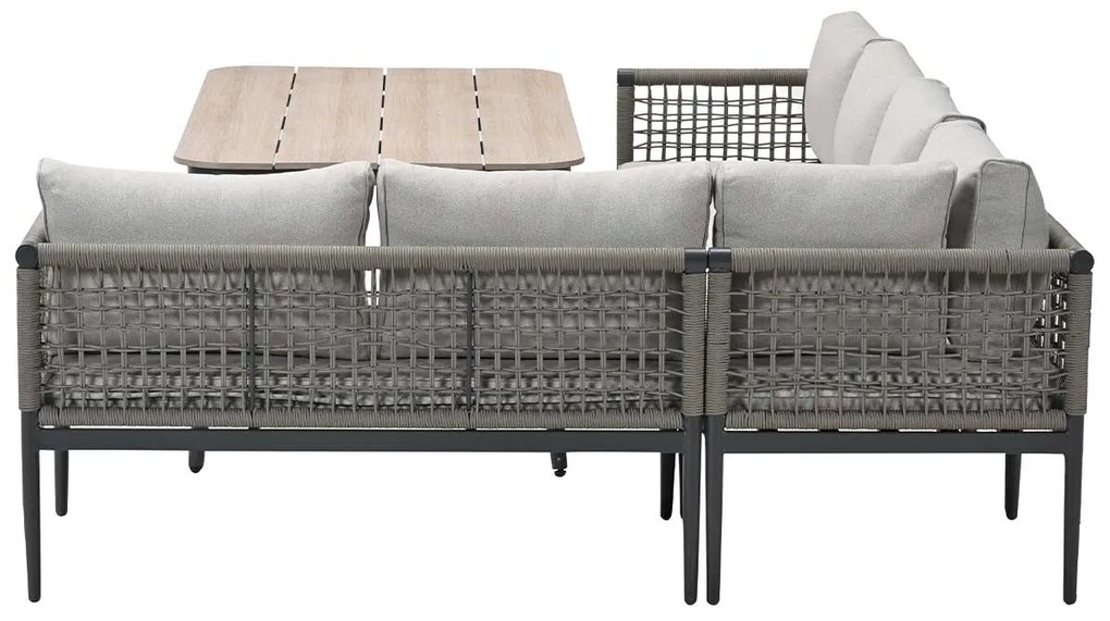 Garden Impressions Burela lounge dining set 5-delig rechts - taupe