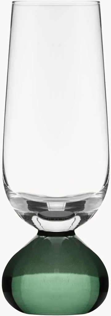 Handgemaakte kristallen champagneglazen Zephyr, 2-delig