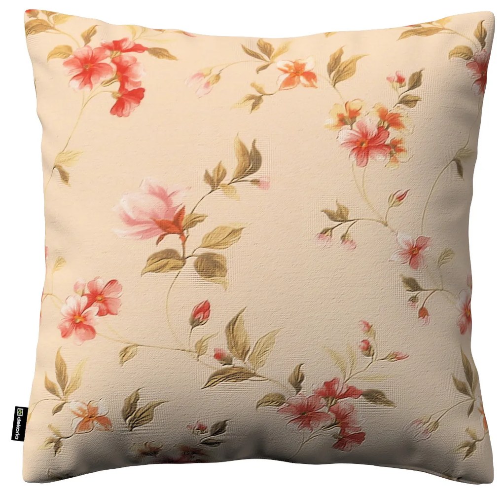Dekoria Kussenhoes Kinga, crème-roze 50 x 50 cm
