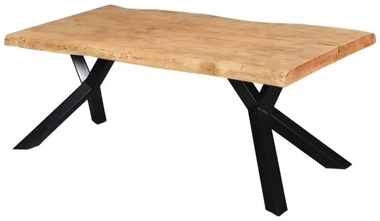 Boomstamtafelblad massief Mango - 200 x 100 cm - Bladdikte 5,6 cm