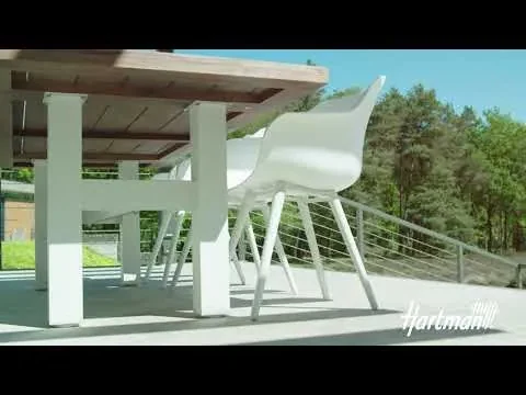 Hartman Sophie Studio dining armstoel - White - Alu poot