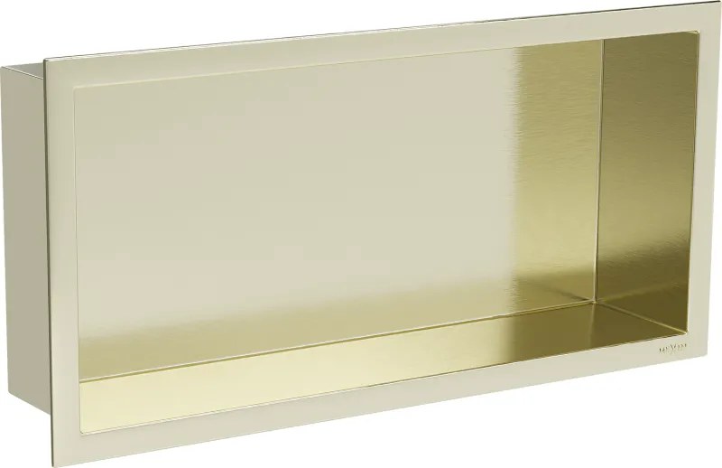Mexen X-Wall-R nisplank met flens 45 x 20 cm, goud geborsteld - 1950452010