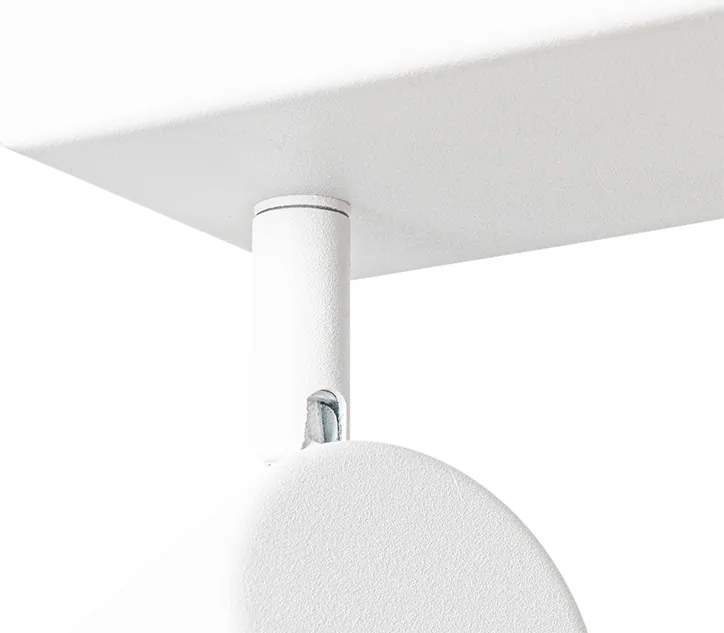 Moderne plafondlamp wit 3-lichts verstelbaar rechthoekig - Jeana