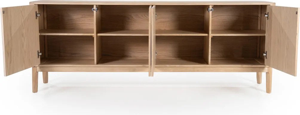 Groot Dressoir Licht Eiken - 200x40x75cm.