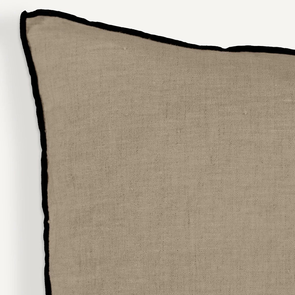 Kussenhoes in gewassen zuiver linnen Elina