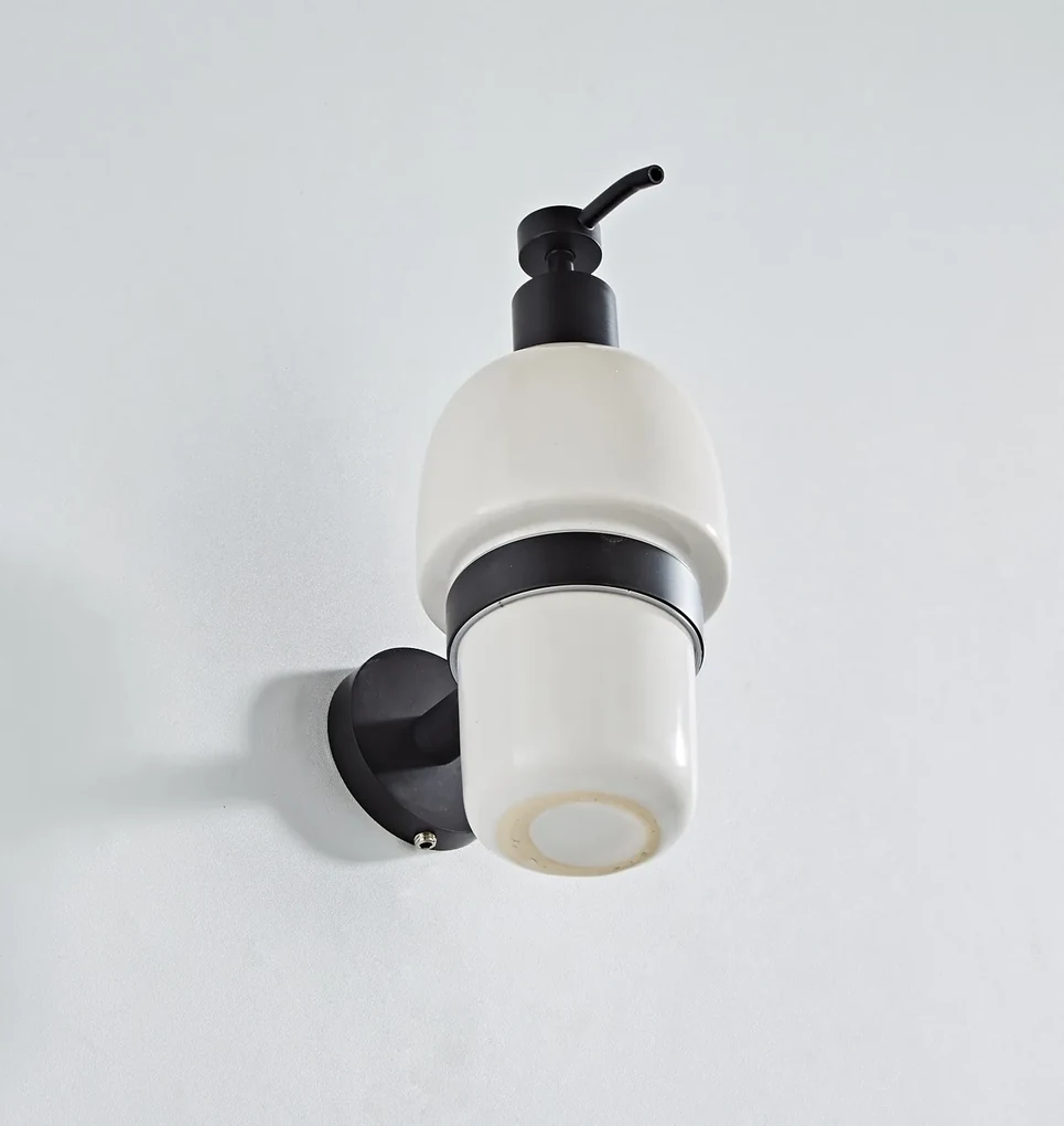 Saniclear Nero zeepdispenser mat zwart