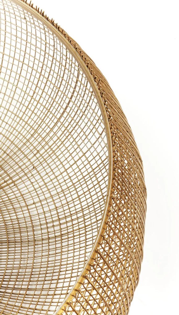 Kare Design Cesta Glazen Salontafel Met Goud Gaas - 110 X 110cm.