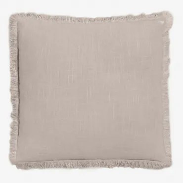 Vierkant Kussen 45x45 Cm Van Nedeliya-katoen Zand Grijs - Sklum