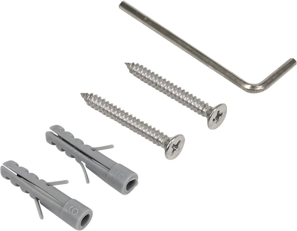 Plieger Vigo vrijstaande toiletborstel met deksel geborsteld chroom