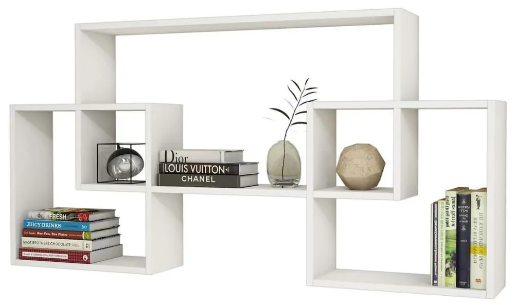 Homemania Wandschap Bello 150x22x75 cm wit