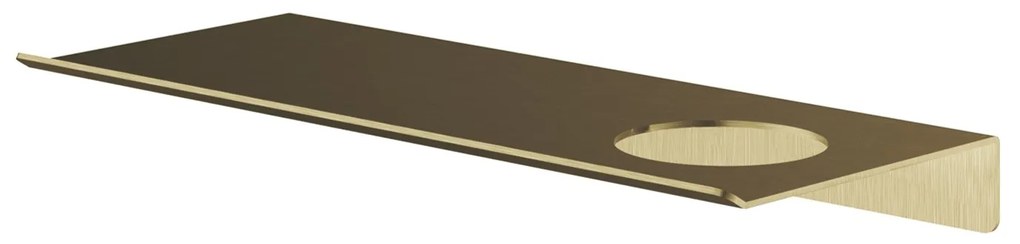 Hotbath &More planchet 30cm met uitsparing voor een zeepdispenser of beker messing geborsteld PVD