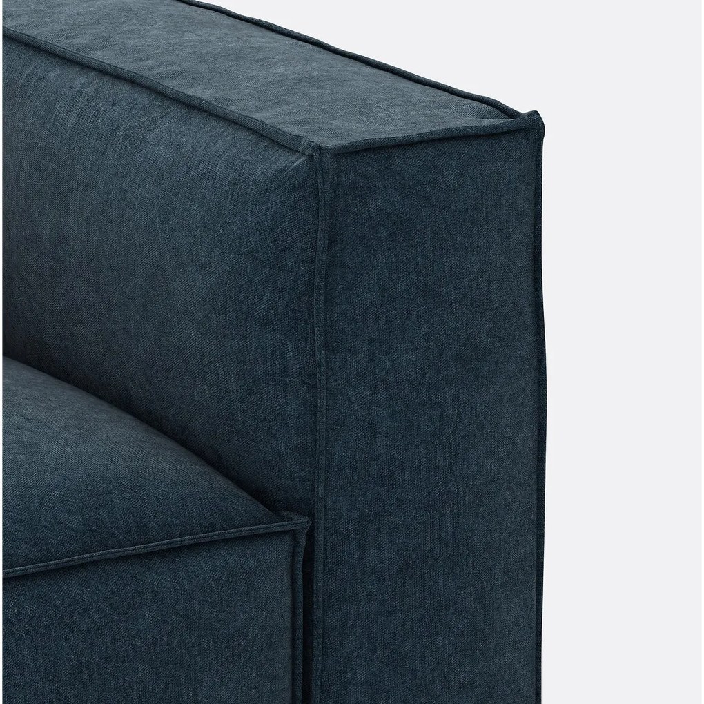 Modulaire bank, 3-zit, getextureerd fluweel, Seven