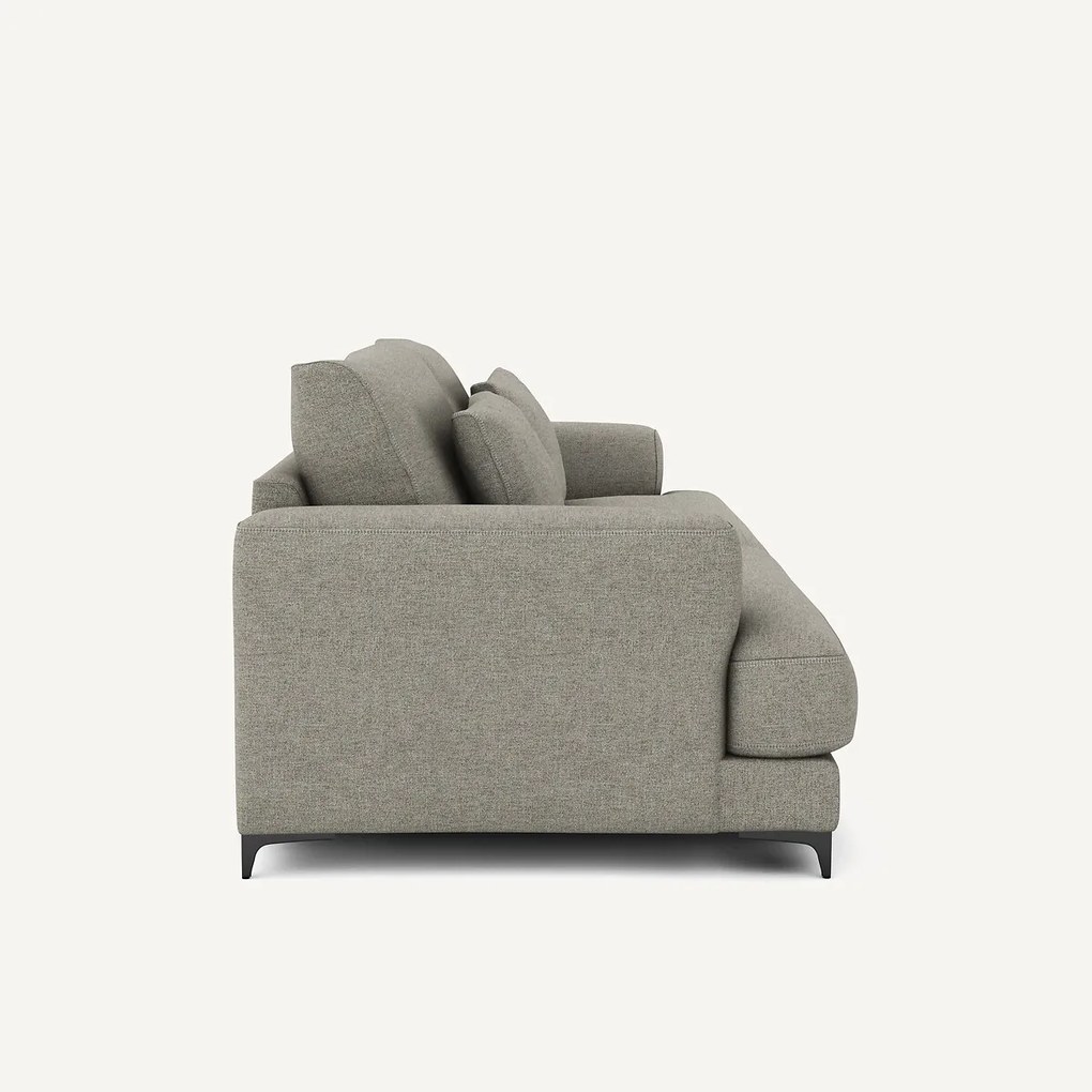 4-zits slaapbank van getextureerd linnen viscose, Marsile