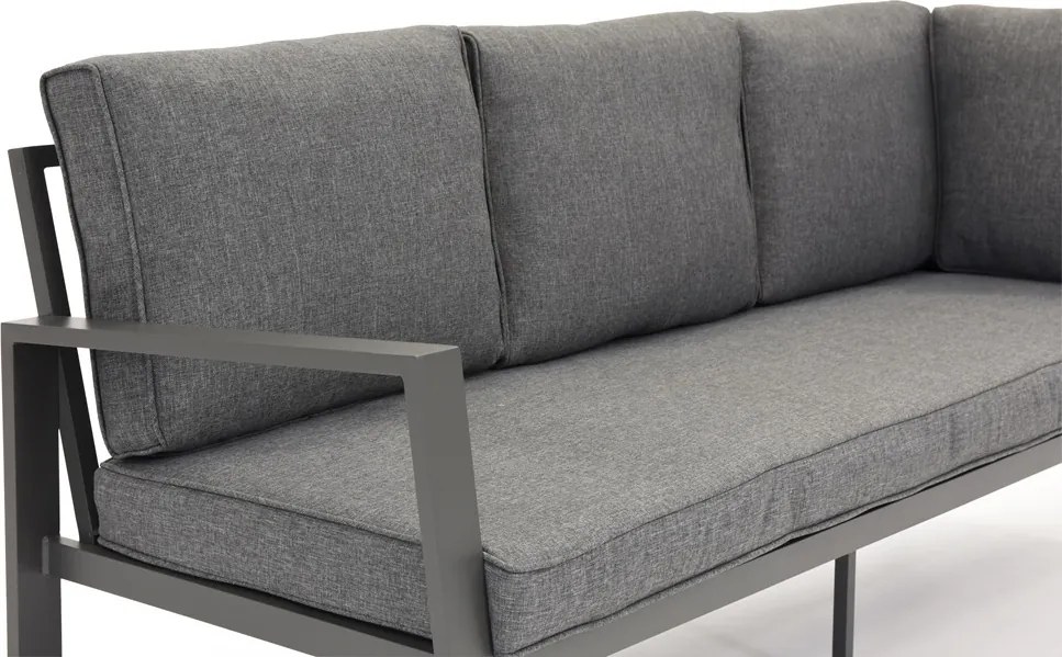 Hoekelement met twee rugleuningen Zakintos antraciet Garden Point