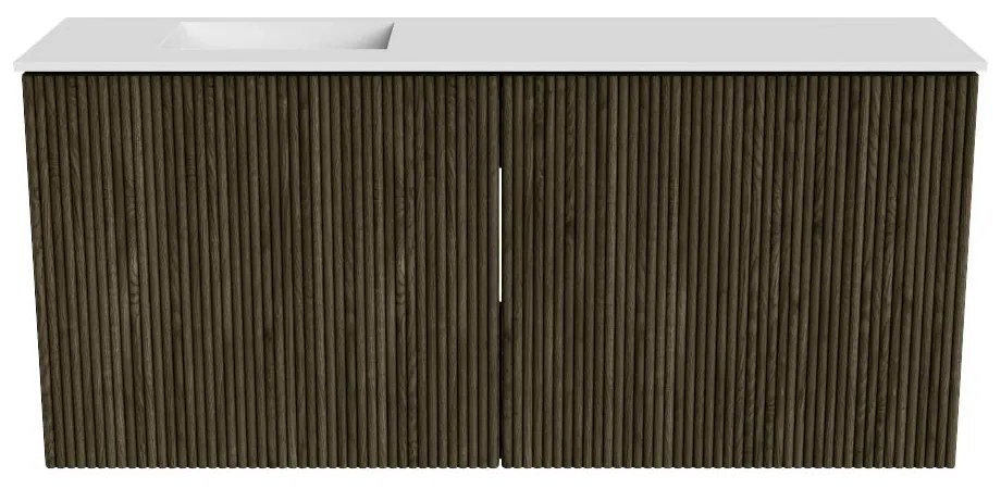 Mondiaz Joya 90cm toiletmeubel shadow met wastafel faye links zonder kraangat talc