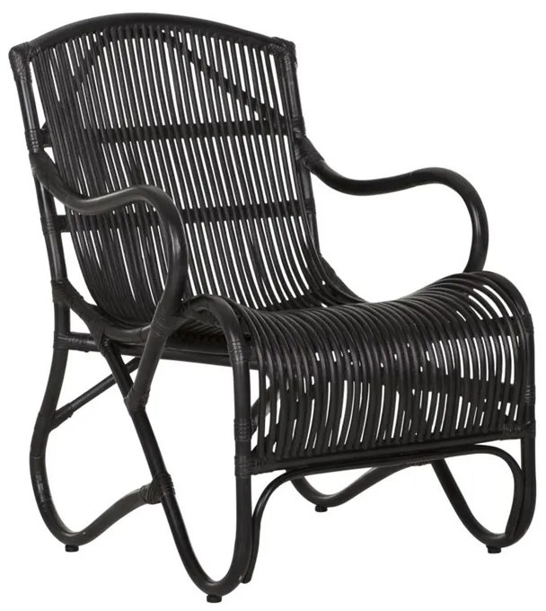 Must Living Como Bohemian Rotan Fauteuil Zwart