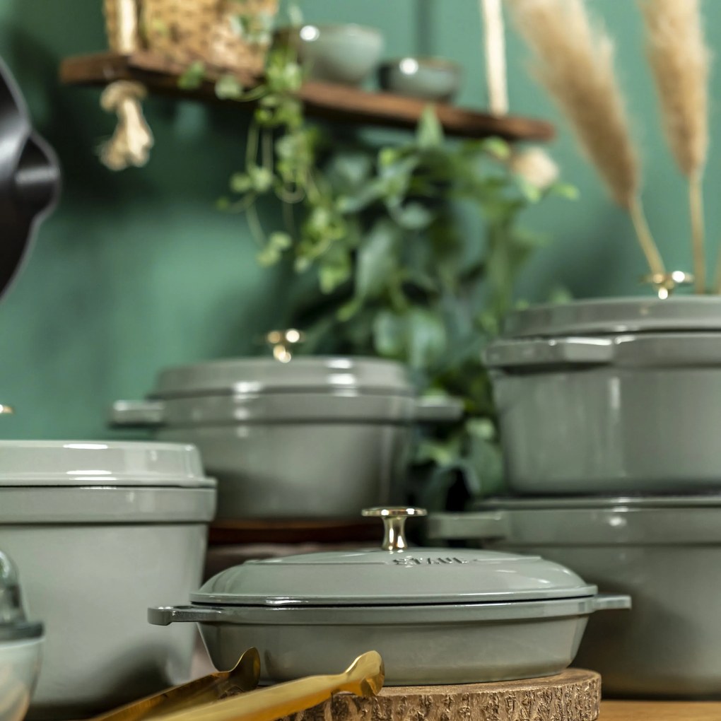 Staub La Cocotte Cocotte 24 cm / 3,7 l, Rond, eucalyptus - La Cocotte - Staub