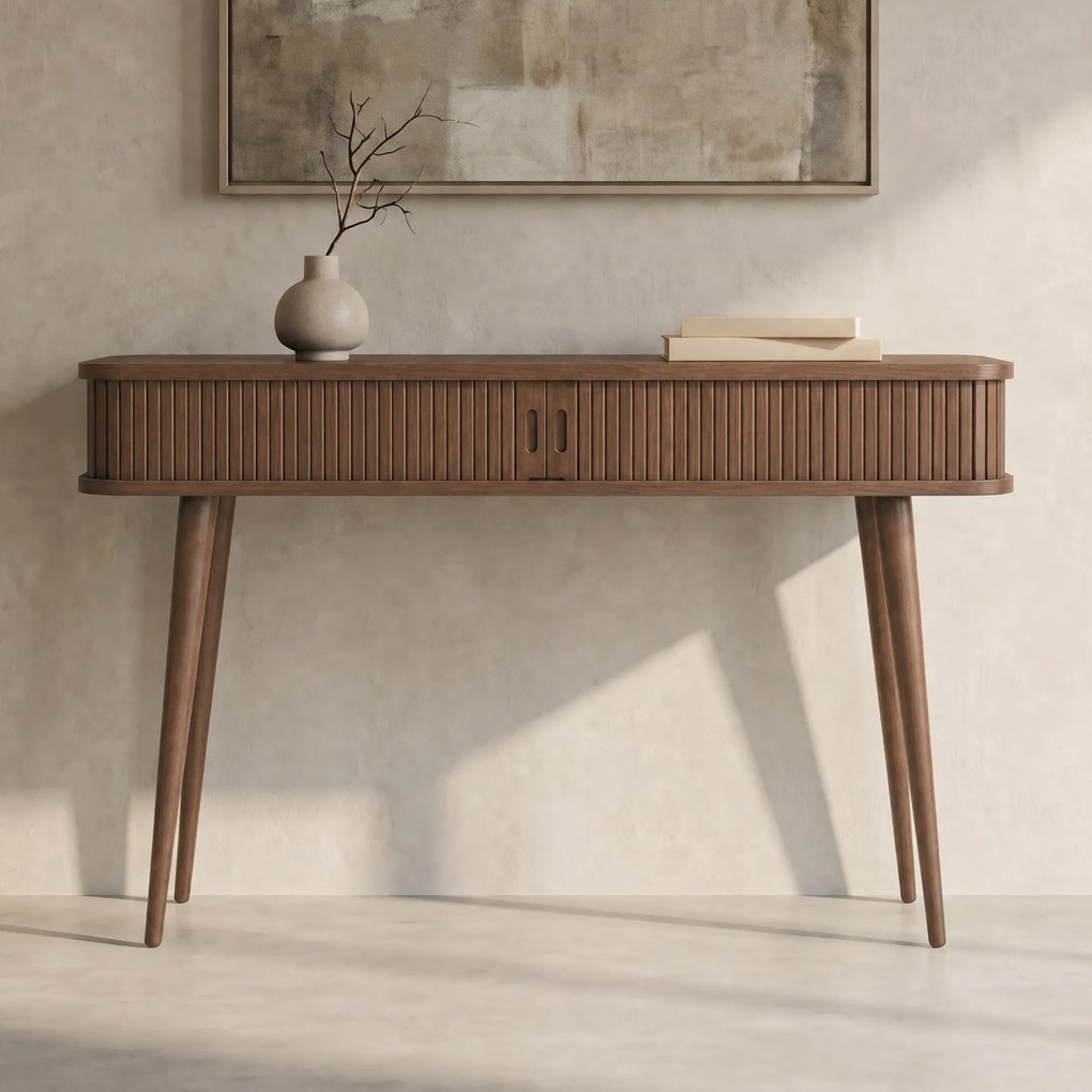 Design Sidetable Walnoot - 120 X 35cm.