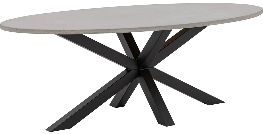 Goossens Eettafel Stone, Ovaal 210 x 120 cm