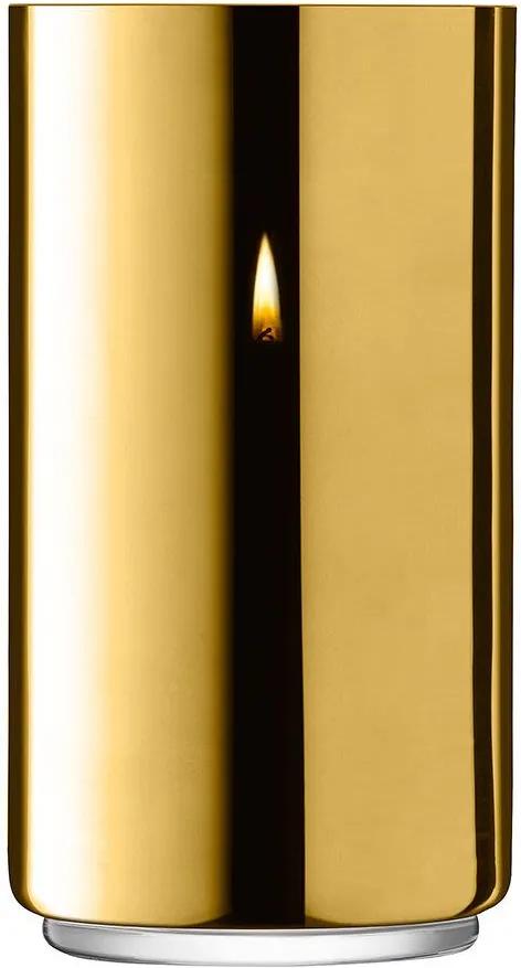 L.S.A. | Karat Lantaarn diameter 14 cm x hoogte 26 cm goudkleurig vazen glas, porselein vazen & bloempotten decoratie | NADUVI outlet