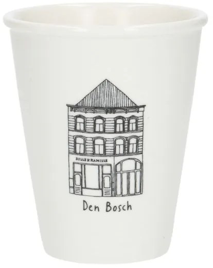 Gevel mok, Den Bosch, porselein, 200 ml