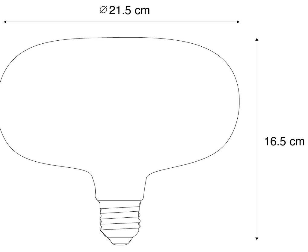 E27 LED lamp P215 wit 3.4W 150lm 1800K