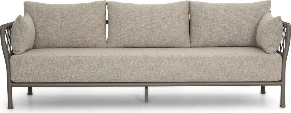 Stoel en Bank Loungeset 5 personen Rope Taupe  Santika Furniture Santika