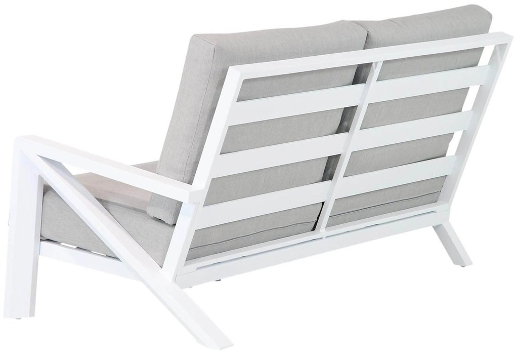 Hoek loungeset 6 personen Aluminium Wit Santika Furniture Santika Cinta