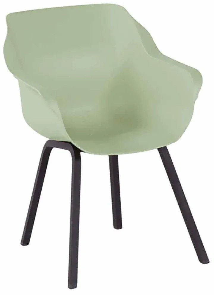 Hartman Sophie Element Dining Tuinstoel French Green - Met Gratis Zitkussen Kunststof Groen