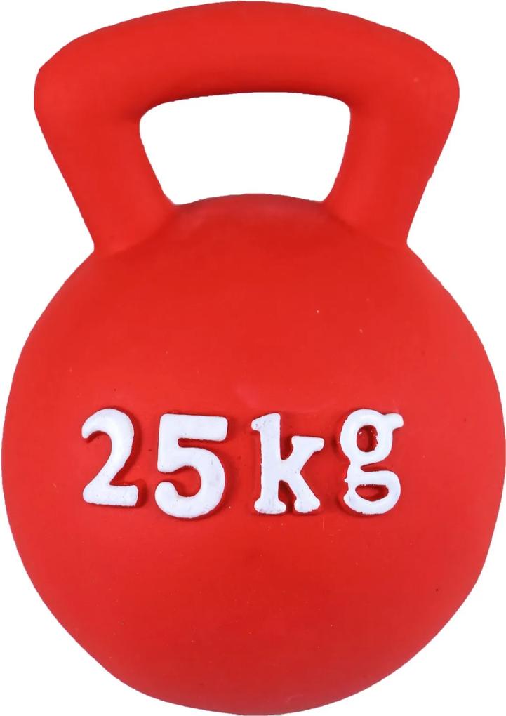 Hondenspeelgoed latex bal 25 kg halter 15 cm rood