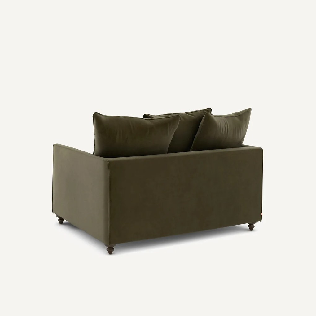 2-zits omvormbare bank van fluweel, Lazare