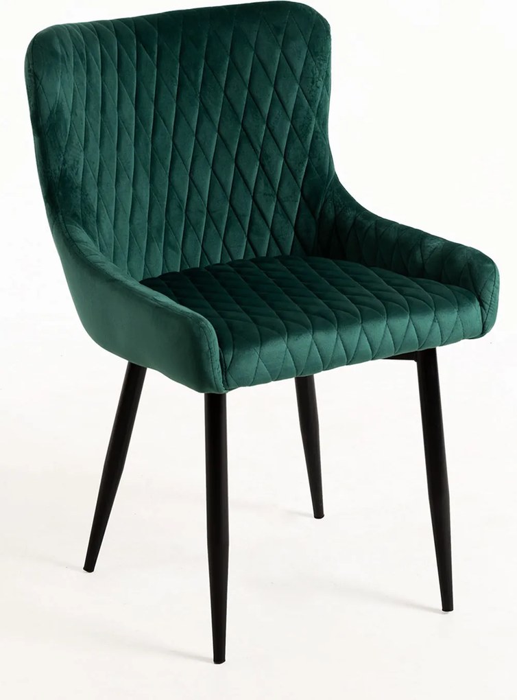 Set van 4 Sanda Fluwelen Stoelen