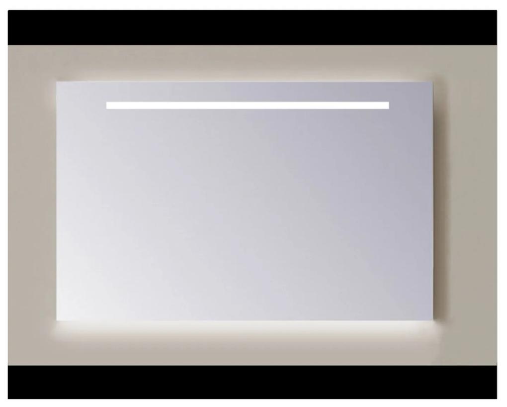 Spiegel Sanicare Q-mirrors 60 x 100 cm Cold White LED Ambi Licht Onder PP Geslepen