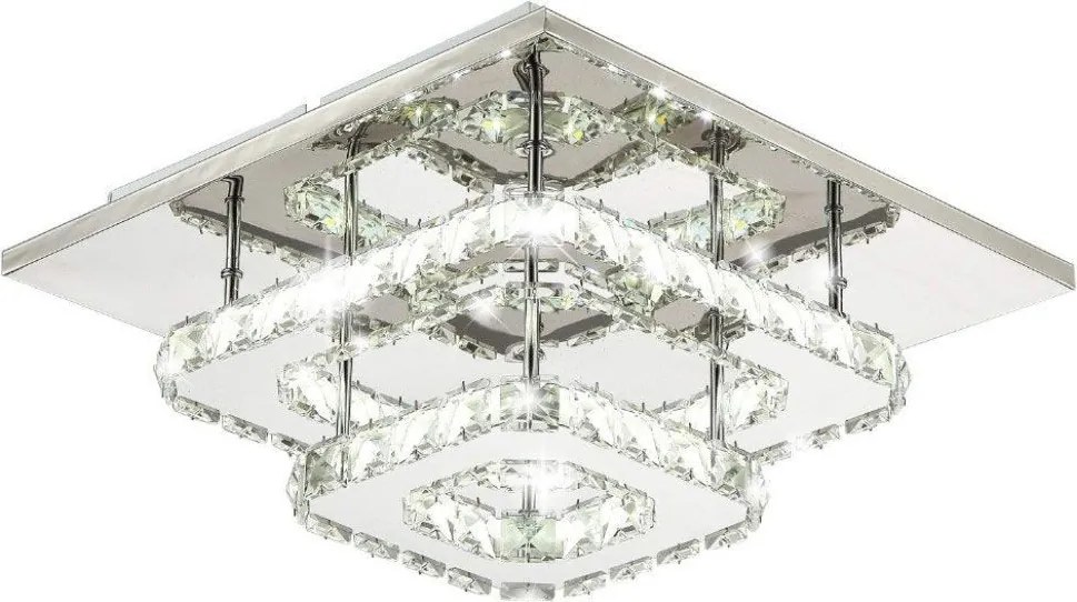 Kristallen Plafondlamp Plafond LED 24W Vierkant APP410-C