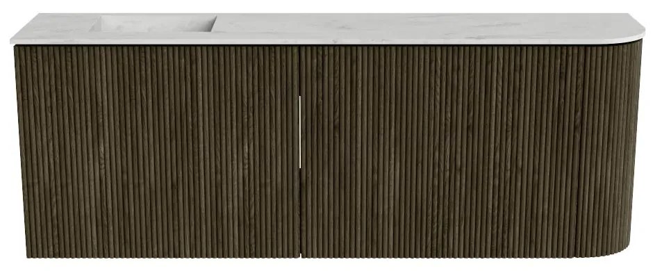 Mondiaz Joya DLux 110cm toiletmeubel ronding rechts shadow met wastafel faye links 1 kraangat opalo
