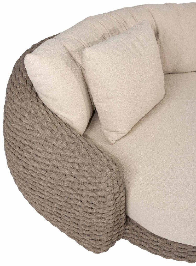 4 Seasons Outdoor Maxime chaise loungebank terre LoungebankLoungeset   bruin weerbestendig